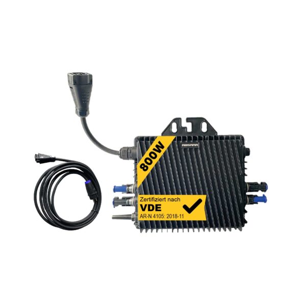 ABSAAR AB800A 800W Wechselrichter | PV WIFI Mikrowechselrichter mit Anschlusskabel für Balkonkraftwerk